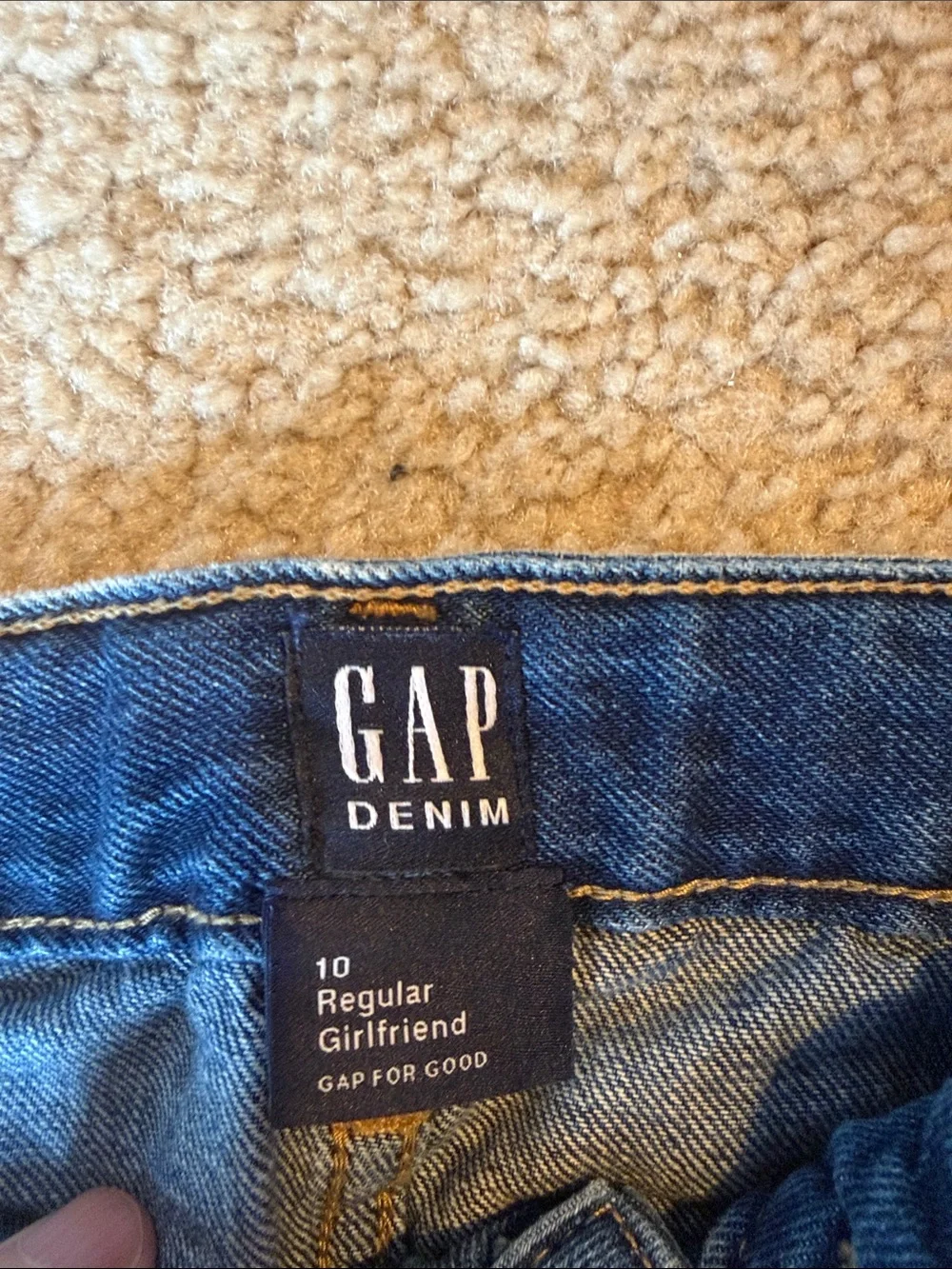 GAP Straight Leg Denim Jeans with Multicolor Hearts